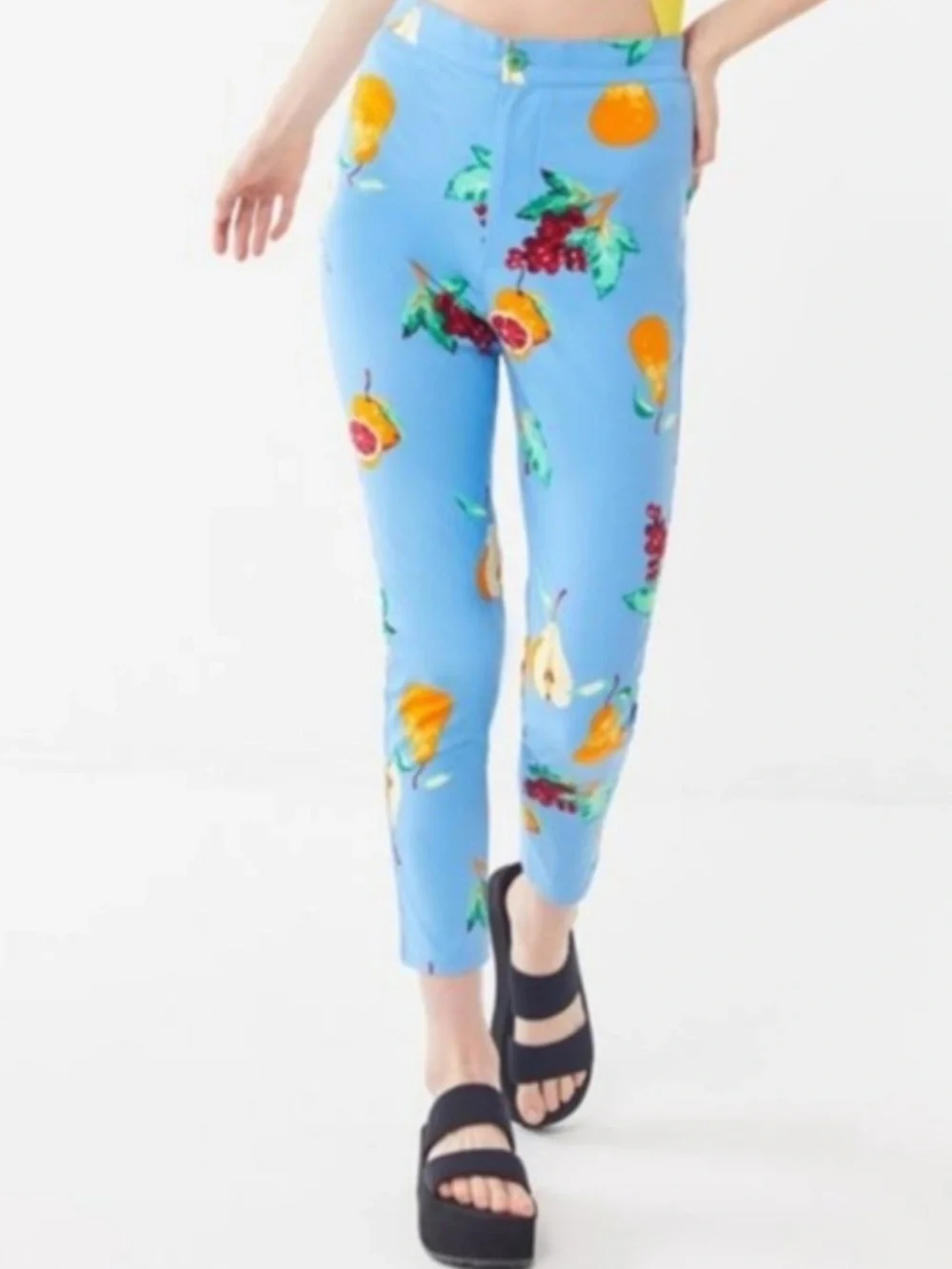 Fruit Print Skinny Pants NWT